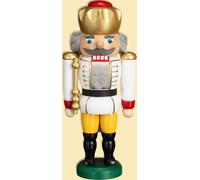 Nutcracker Re Bianco HxBxT = 25x11x7cm NUOVO Natale Seiffen Noci