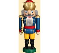 Nutcracker Re Blu HxBxT = 25x11x7cm NUOVO Natale Seiffen Noci