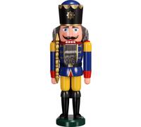 Nutcracker Re Blu HxBxT = 39x13x10cm NUOVO Natale Seiffen Noci