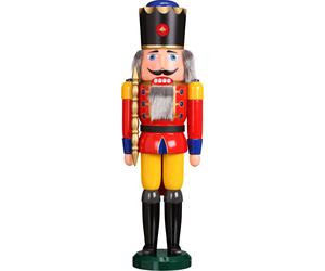 Nutcracker Re Rosso Grande HxBxT = 60x19x15cm NUOVO Natale Seiffen