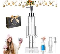 Nutcracker Soap Dispenser, 2026 New Clear Acrylic Nutcracker Soap Dispenser, Refillable Christmas Soaps Dispensers with Dispensers Pump for Bathroom Kitchen Decor (1pc)