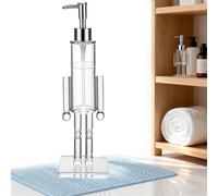 Nutcracker Soap Dispenser - Festive Hand Soap Dispenser for Holiday Decor - Durable Resin Design, Ideal for Kitchen & Bathroom - Unique Nutcracker Shape for Seasonal Gift Ideas (Trasparente,1)