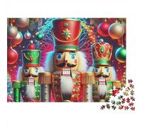Nutcracker Soldiers Puzzle 1000 Pezzi Per Adulti, Sfida Familiare, Antistress, Fomenta Collaborazione Per Uomini, Donne, Anziani 500pcs (52x38cm)