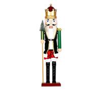 Nutcrackers Figures - 15.75 Inch Holiday Soldier Nutcracker Figure | Small Nutcracker Soldiers | Light Up Holiday Ornament With Music For Kitchen Cabinet Shelf Christmas Bedroom Party Decoration