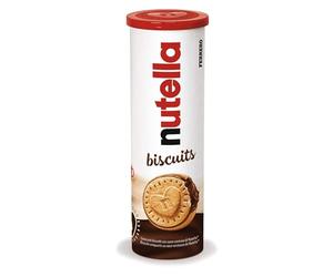 Nutella Biscuits Tubo - Croccanti Biscotti con un Cremoso Ripieno di Nutella, con Farina di Frumento e Zucchero di Canna, Ideali come Colazione, Snack e Merenda, 1 Confezione da 166 gr