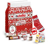 Nutella - Calendario Avvento 2024, 24 Deliziose Sorprese Nutella con Snack e Gadget, Idea Regalo Natale, Confezione da 528 Grammi