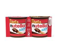 Nutella & Go, 2 Snack Monoporzione con Nutella e Croccanti Grissini, Senza Conservanti e Grassi Idrogenati, per Merende e Pause Quotidiane