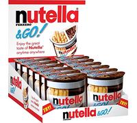 Nutella & Go - Snack Monoporzione con Croccanti Grissini e Nutella, Senza Conservanti e Grassi Idrogenati, Merenda ideale per le Pause Quotidiane, 12 Confezioni da 48 gr