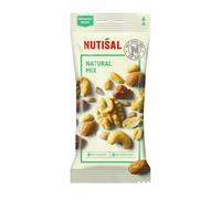 Nutisal Frutta Secca Arachidi,Anacardi,Nocciole,Noci,Mandorle Confezione da 14 Bustine da 60g [Natural Mix]