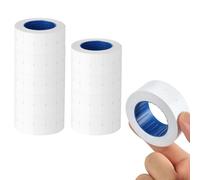NUTKIT 10 Rotoli Etichette Prezzatrice, Etichette Prezzo Adesive, Totale 5000 PZ Prezzi Etichette Adesive, Per Prezzatrice Negozio Ufficio - Bianchi
