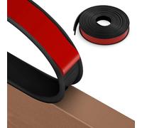 NUTKIT 4m*12mm Bordatura Autoadesiva per Mobili Forma di U, Protezioni per Bordi, Super-soft Proofing e la Sicurezza per il Bambino, per Fai-da-te, Armadi, Mobili, Bordi Piani di Lavoro Angoli - Nero