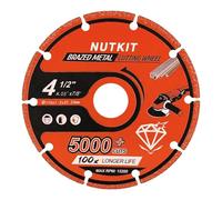 NUTKIT Disco da Taglio Diamantato Universale, 115 x 22,23mm Disco da Taglio Diamantato, Disco Diamantato, 1.2mm Taglio ultra sottile per Piastrelle Gres Porcellanato Ceramica e Pietra Naturale - Rosso