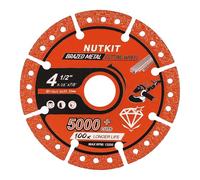 NUTKIT Disco da Taglio Diamantato Universale, 115 x 22,23mm Disco da Taglio Diamantato, Disco Diamantato, 2mm Taglio ultra sottile per Piastrelle Gres Porcellanato Ceramica e Pietra Naturale - Rosso