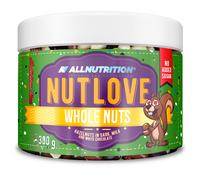 Nutlove Nocciole Intere, Nocciole in Cioccolato Fondente / al Latte e Bianco - 300g