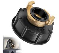 Nutmanel 1/2" Raccordo Cisterna Adattatore Connettore, Tappo adattatore,IBC Adattatore per Serbatoio S60 x 6, con raccordo rapido a baionetta, per Collegare Tubi da Giardino, Serbatoi D'acqua, 1000 L