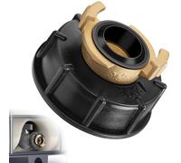 Nutmanel 3/4" Raccordo Cisterna Adattatore Connettore, Tappo adattatore,IBC Adattatore per Serbatoio S60 x 6, con raccordo rapido a baionetta, per Collegare Tubi da Giardino, Serbatoi D'acqua, 1000 L