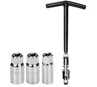 nutmanel Chiave Candela con Impugnatura a T, 16 mm, 18 mm e 21 mm Universali Chiave Svitacandele per Auto e Moto