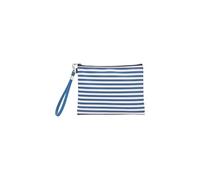 Nuto Pochette Mare a Righe, Impermeabile, Resistente, Pochette Blu e Bianco,Beach Clutch, Pochette Uomo Spiaggia, Lavabile in Lavatrice a 30°, Dimensioni in cm 20 x 15.