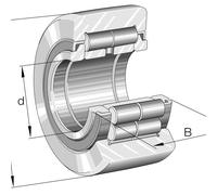 NUTR1747 INA 17 x 47 x 21 mm SUPPORT ROLLER Rotella a pieno riempimento di ru...