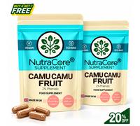 Nutra Core Camu Camu Capsule 6000mg 2% Fenolico Vitamina C Immunità e Surreni