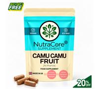 Nutra Core Camu Camu Capsule 6000mg 2% Fenolico Vitamina C Immunità e Surreni