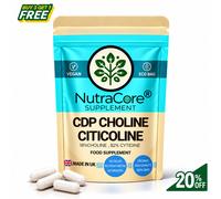 Nutra Core CDP Colina Citicolina 600mg Capsule 90 pz per la Salute del Cervello