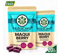 Nutra Core Maqui Berry Capsule 5500mg 40% Antocianine, 180 Capsule Vegane