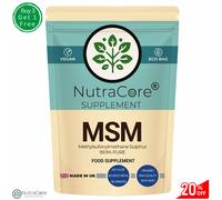 Nutra Core MSM 650mg Glucosamina Condroitina Vitamina C 100% Naturale 90 Capsule