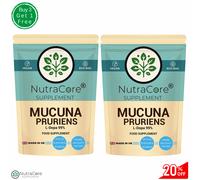 Nutra Core Mucuna Pruriens Capsule 600mg (99% L-Dopa) Vegan 180 Capsule