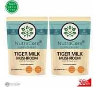 Nutra Core Tiger Milk Mushroom 5000mg Capsule, Vegan 40% B-Glucans