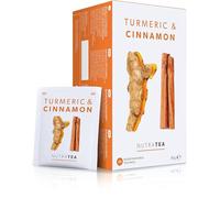 Nutra Tea Curcuma e cannella, Il tè curcuma supporta la salute del fegato e delle articolazioni, il tè alla cannella contribuisce a rafforzare la circolazione sanguigna, 40 bustine di tè