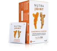 Nutra Tea NutraJoint - Tè per la cura delle articolazioni, miscela di supporto per l'artrite, curcumina, tè verde e piperina, 40 bustine di tè buste, infuso di erbe, confezione da 2