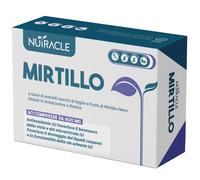 Nutracle Mirtillo Nero 600mg Integratore Microcircolo Drenaggio e Vie Urinarie, 60 Compresse
