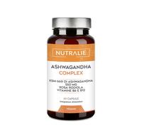 Ashwagandha KSM-66 Puro Forte Rhodiola Rosea Ginseng Indiano - Withania Somnifera B6 B12 BIO-disponible - Alto Dosaggio Ginseng Indiano Ashwagandha - 60 Capsule Vegane Ashwagandha Nutralie