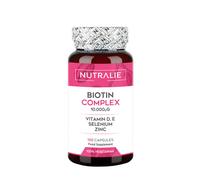 Nutralie Biotina Complex con Vit D ed E 10000mcg Capelli, Pelle, Unghie 120 Capsule