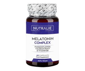 Nutralie Melatonina con Passiflora + B6 e Radice di Valeriana 60 Capsule