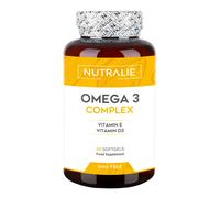 Nutralie Omega 3 Complex 2000mg con Vitamina E + B3 EPA DHA 60 Capsule