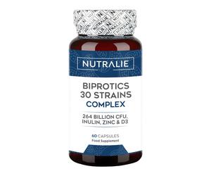 Nutralie Probiotici 30 Ceppi 264 Miliardi di CFU Biprotics 60 Capsule