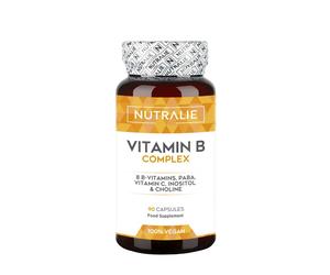 Nutralie Vitamina B Complex con Vitamina C + Colina + Inositolo + PABA 90 Capsule