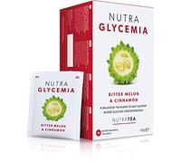 Nutratea Tè per il Controllo Della Glicemia - Include Melone Amaro (Karela), Cannella di Ceylon e Fieno Greco - 20 Bustine