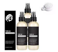 Nutre il primer per capelli condizionanti del latte, nutrire i capelli, i capelli liscio spray, idrata intensamente, il controllo crespo con proteine del latte (3pcs)