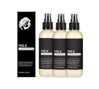 Nutre il primer per capelli di condizionamento del latte, devalentare e idratare i capelli, il controllo crespo con proteine del latte per tutti i tipi di peli, migliorare secco o crespo (3PCS)