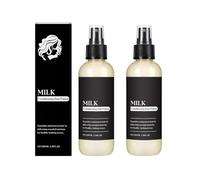 Nutre il primer per capelli di condizionamento del latte, devalentare e idratare i capelli, il controllo crespo con proteine del latte per tutti i tipi di peli, migliorare secco o crespo (2PCS)