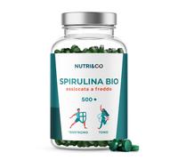 NUTRI & CO Spirulina Biologica 500 Compresse Bio da 500 mg Pure Senza Eccipienti