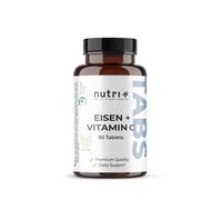 Nutri+ Compresse di Ferro + Vitamina C - 90 Compresse di Ferro 50mg 90