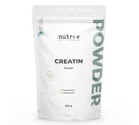 Nutri + Creatina monoidrato 500 g - Creatina in polvere - pura al 99,99% - ad al