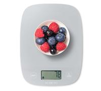 NUTRI FIT Bilancia Da Cucina Digitale Ultrasottile Plastica 5kg/11lb Grigio | Bilancia da cucina per cucinare e preparare dolci, 1g-0,1oz, Display LCD, Unità lb:oz/g/fl'oz/ml, Facile da appendere