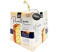 Nutri Free, il Panettone Classico Senza Glutine e Senza Lattosio (Lactose & Gluten Free) con Uvetta e Canditi e Portachiavi CAIYA® 600g