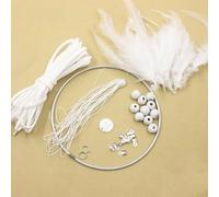 Nutri il tuo lato artistico con questo divertente set di accessori fai da te per acchiappasogni (bianco)