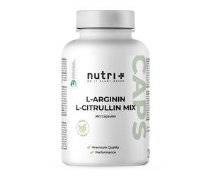 Nutri+ L-Arginina L-Citrullina Capsule 360 pezzi Aminoacidi 360 pz Cap